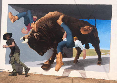 Big Bull Mural - Attractions Brisbane 0