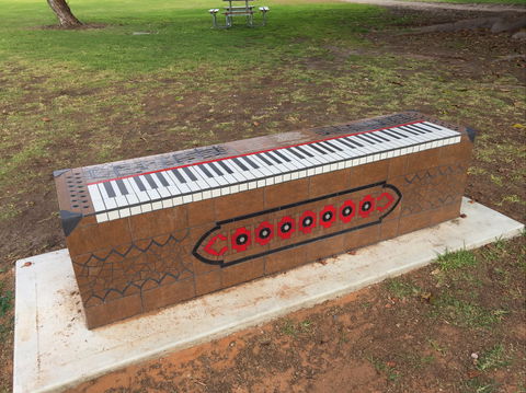 Piano Park Bench, Moonta - Attractions Brisbane 0