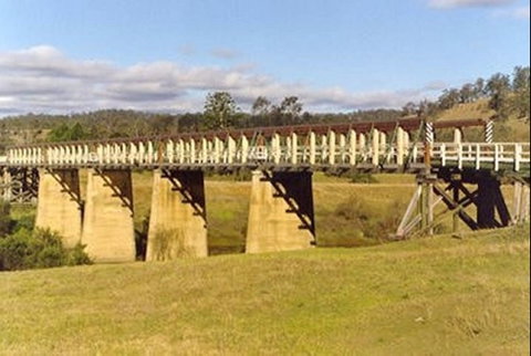 Historic Tabulam DeBurgh Timber Bridge - Attractions Brisbane 0