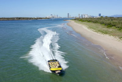 Express Jet Boat  Beers on the deck