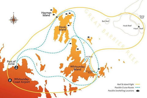 Reef And Island Scenic Flight From Airlie Beach - Attractions Brisbane 0